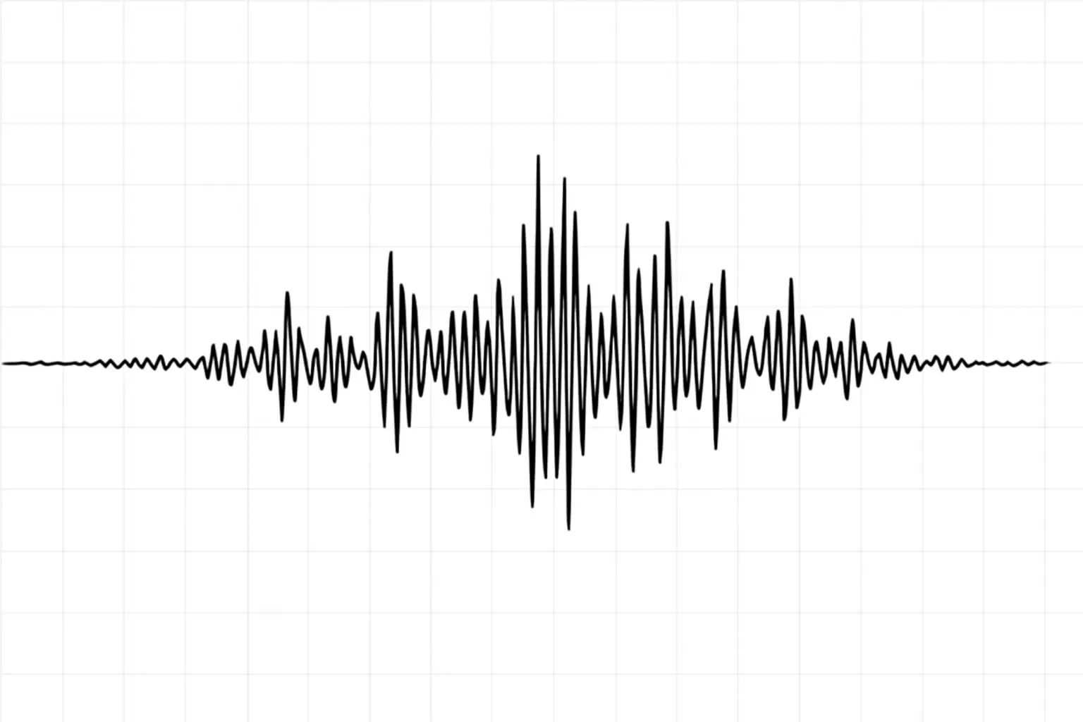 Raw audio waveform